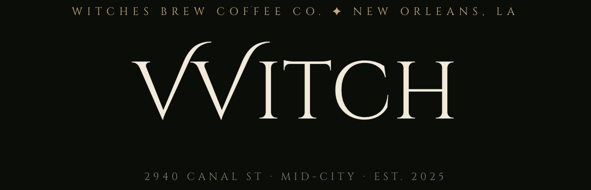 The menu title mid-haunt, reading VVITCH in the same serif type