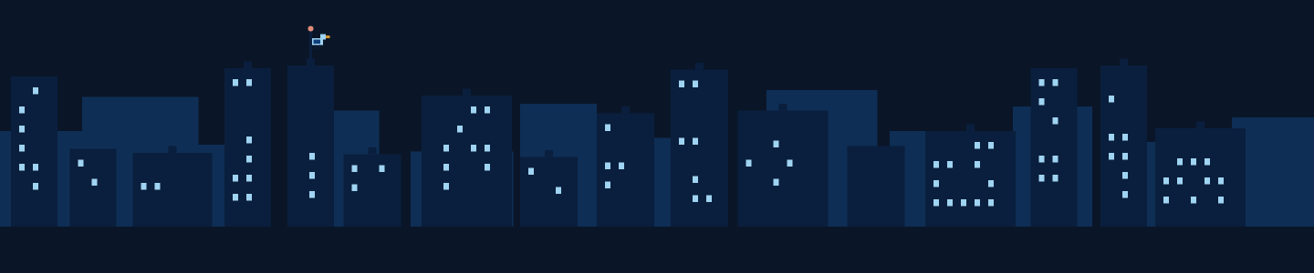 The first skyline draft: a generic pixel city
